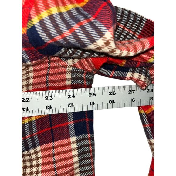 Aerie Women's Flannel Plaid Shirt Size XL Multicolor Long Sleeve Top - Picture 7 of 10